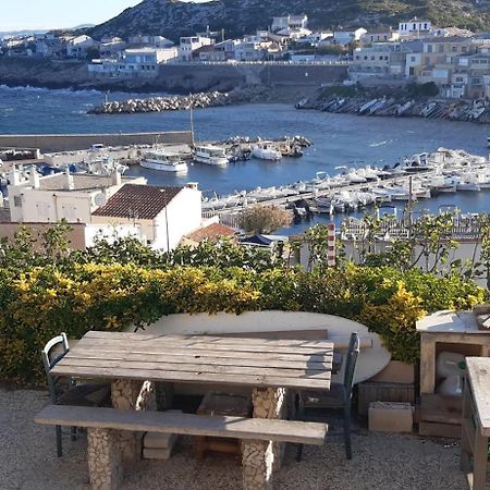 Cabanon Vue Mer Et Calanques Les Goudes Marseille Exteriör bild